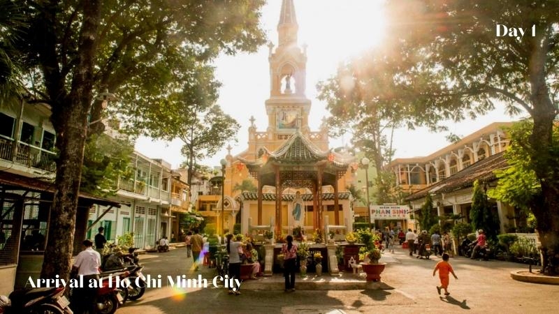 Arrival at ho chi minh city