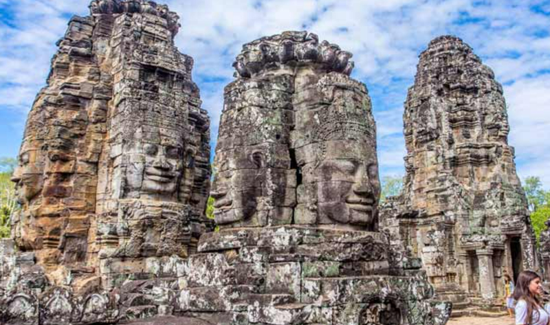 Bayon Temple in cambodia images