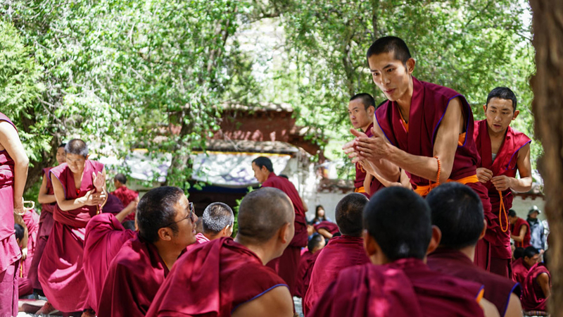 Monks Debating at Sera Monastery